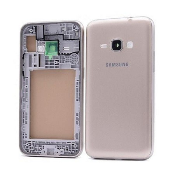 Samsung Galaxy J1 2016 SM-J120 Orta Kasa, Batarya Kapağı Gold