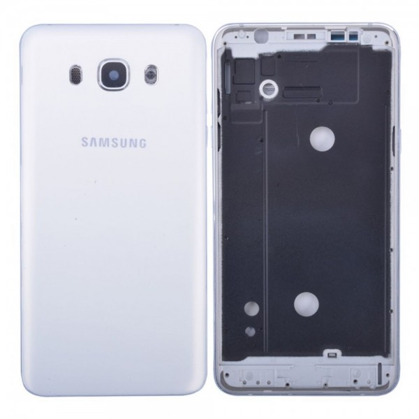 Samsung Galaxy J5 2016 SM-J510 Orta Kasa, Batarya Kapağı Beyaz