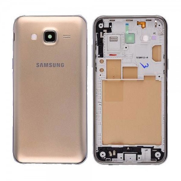 Samsung Galaxy J5 SM-J500 Orta Kasa, Batarya Kapağı Gold