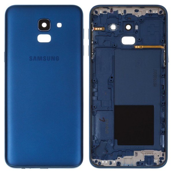 Samsung Galaxy J6 SM-J600 Arka Pil Kapağı, Batarya Kapağı Mavi
