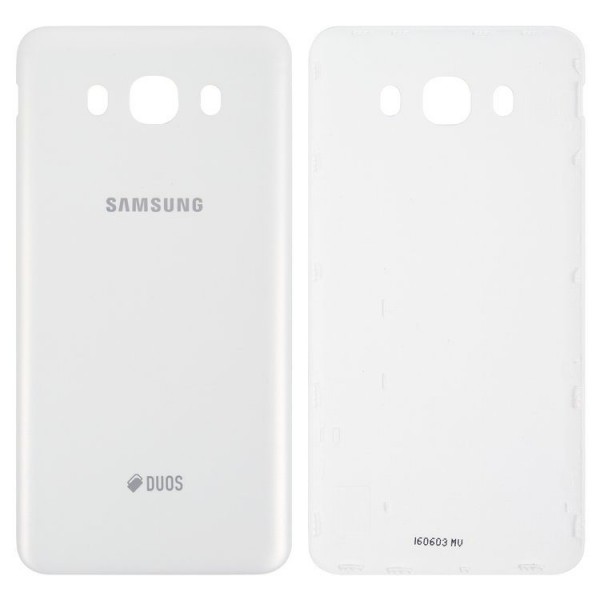 Samsung Galaxy J7 2016 SM-J710 Arka Pil Kapağı, Batarya Kapağı Beyaz
