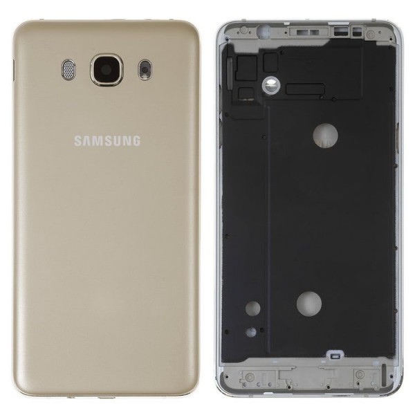 Samsung Galaxy J7 2016 SM-J710 Orta Kasa, Batarya Kapağı Gold