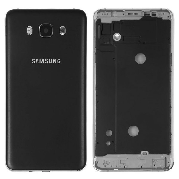Samsung Galaxy J7 2016 SM-J710 Orta Kasa, Batarya Kapağı Siyah