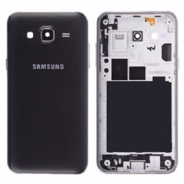 Samsung Galaxy J7 SM-J700 Orta Kasa, Batarya Kapağı Siyah