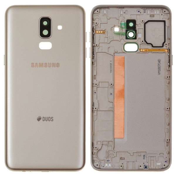 Samsung Galaxy J8 SM-J810 Arka Pil Kapağı, Batarya Kapağı Gold