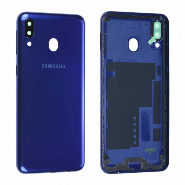 Samsung Galaxy M20 SM-M205 Arka Pil Kapağı, Batarya Kapağı Mavi