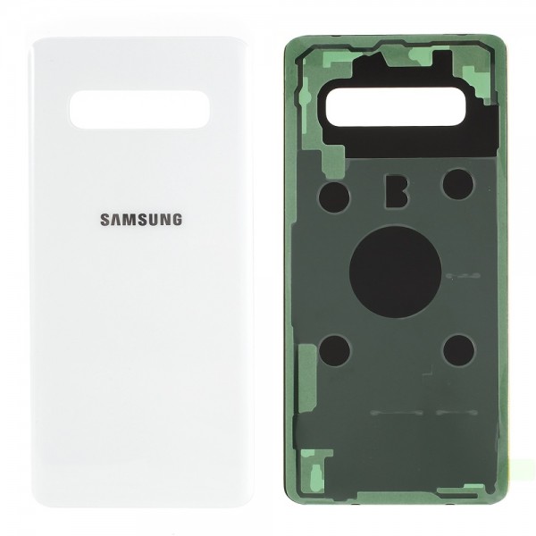 Samsung Galaxy S10 Plus SM-G975 Arka Kapak, Batarya Kapağı Seramik Beyaz