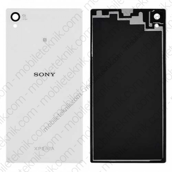 Sony Xperia Z1 Arka Batarya Kapağı Beyaz