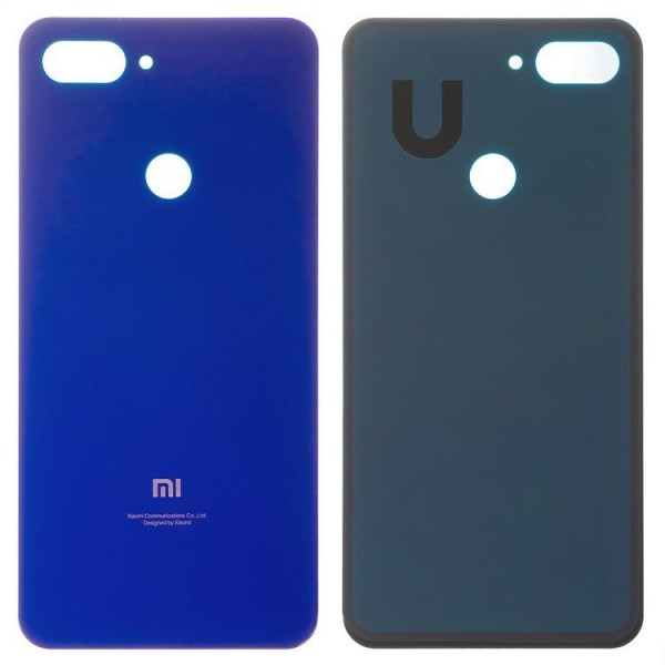 Xiaomi Mi 8 Lite Arka Kapak Batarya Kapağı Mavi