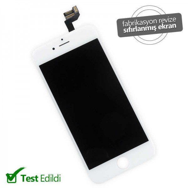 Apple iPhone 6S LCD Ekran Dokunmatik Panel Orjinal Revize Beyaz