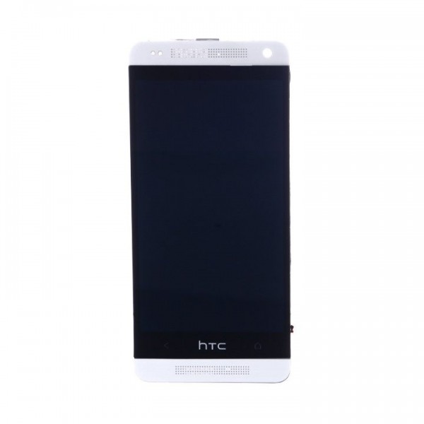 Htc One M7 Mini LCD Ekran Dokunmatik Panel Çıtalı Gümüş