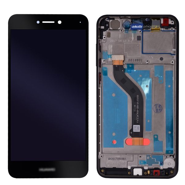 Huawei P8 Lite LCD Ekran Dokunmatik Panel Çıtalı Siyah