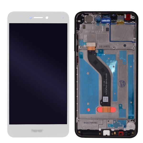 Huawei P9 Lite 2017 Mini LCD Ekran Dokunmatik Panel Çıtalı Beyaz