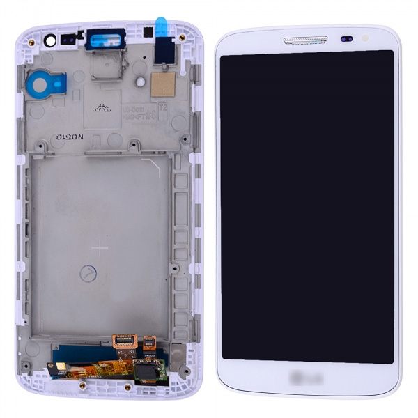 LG G2 Mini LCD Ekran Dokunmatik Panel Çıtalı Beyaz