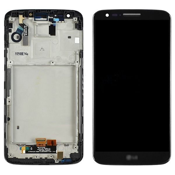 LG G2 LCD Ekran Dokunmatik Panel Çıtalı Siyah