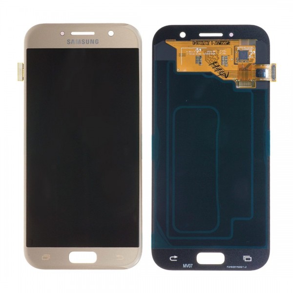Samsung Galaxy A5 2017 SM-A520 LCD Ekran Dokunmatik Servis Orijinali Gold