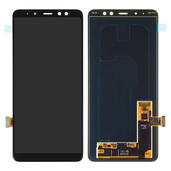 Samsung Galaxy A8 Plus 2018 SM-A730 LCD Ekran Dokunmatik Servis Orjinali Siyah
