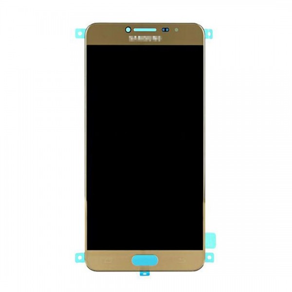 Samsung Galaxy C7 SM-C700 LCD Ekran Dokunmatik Panel Servis Orijinali Gold