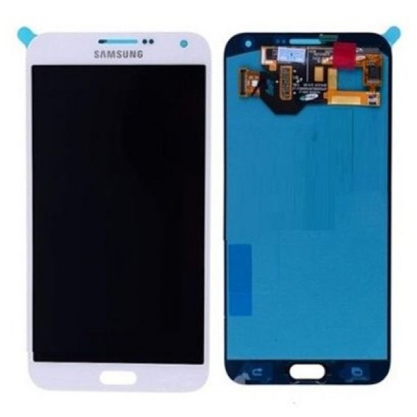 Samsung Galaxy E7 SM-E700 LCD Ekran Dokunmatik Servis Orijinali Beyaz