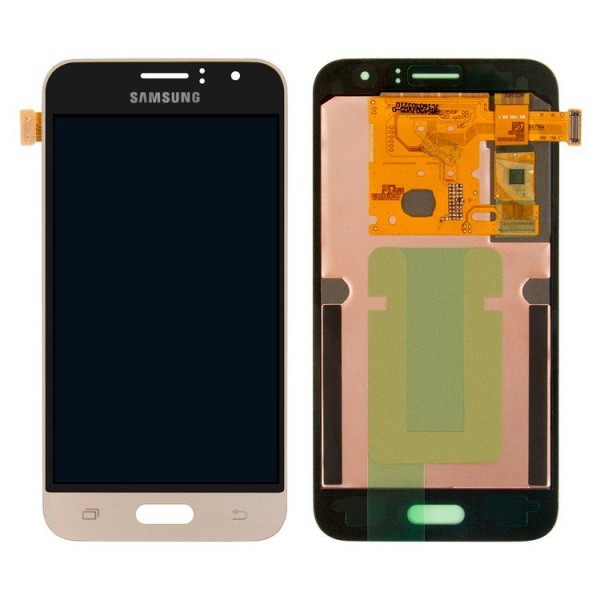 Samsung Galaxy J1 2016 SM-J120 LCD Ekran Dokunmatik Servis Orijinali Gold