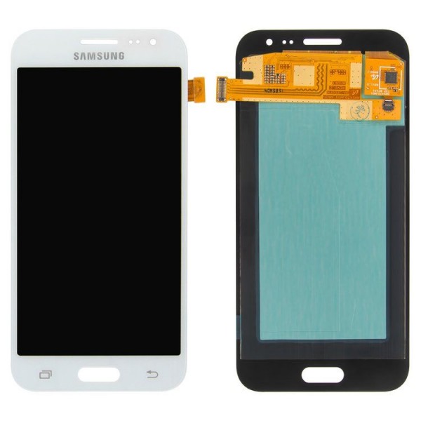 Samsung Galaxy J2 SM-J200 LCD Ekran Dokunmatik Servis Orijinali Beyaz