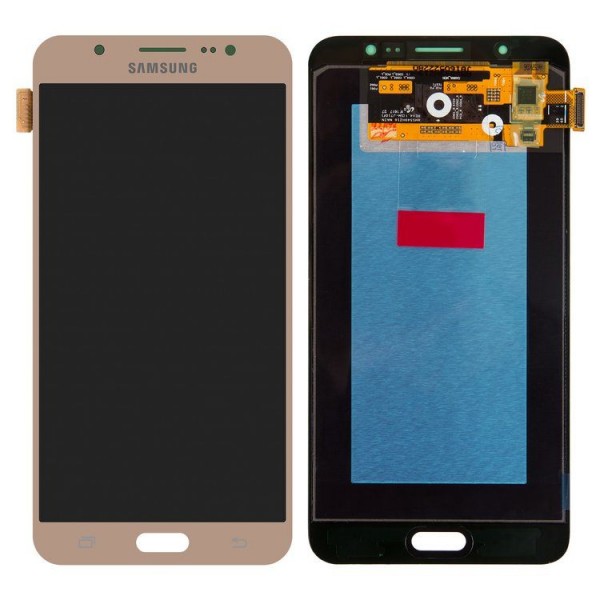 Samsung Galaxy J7 2016 SM-J710 LCD Ekran Dokunmatik Servis Orijinali Gold