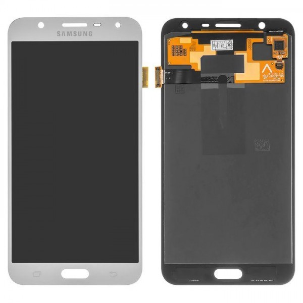 Samsung Galaxy J7 Core SM-J701 LCD Ekran Dokunmatik Servis Orijinali Silver