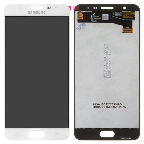 Samsung Galaxy J7 Prime SM-G610 LCD Ekran Dokunmatik Servis Orijinali Beyaz