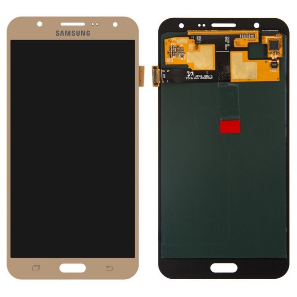 Samsung Galaxy J7 SM-J700 LCD Ekran Dokunmatik Servis Orijinali Gold