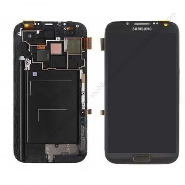 Samsung Galaxy Note 2 LCD Ekran + Dokunmatik Panel Gri
