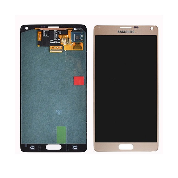 Samsung Galaxy Note 4 SM-N910 LCD Ekran Dokunmatik Servis Orjinali Gold