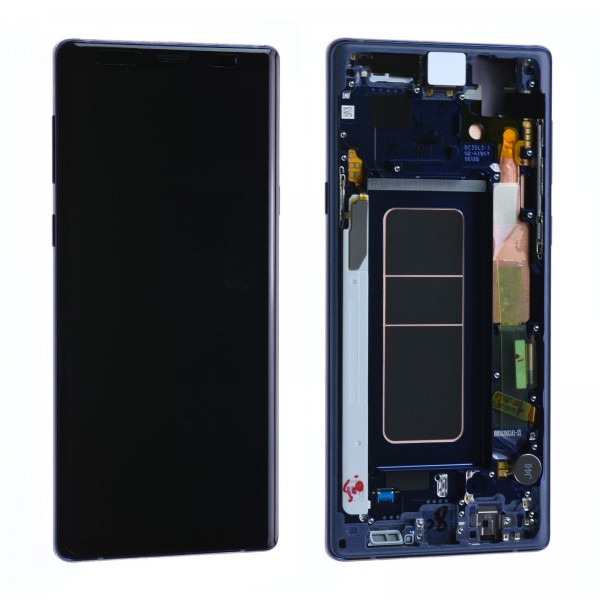 Samsung Galaxy Note 9 SM-N960 LCD Ekran Dokunmatik Servis Orjinali Mavi