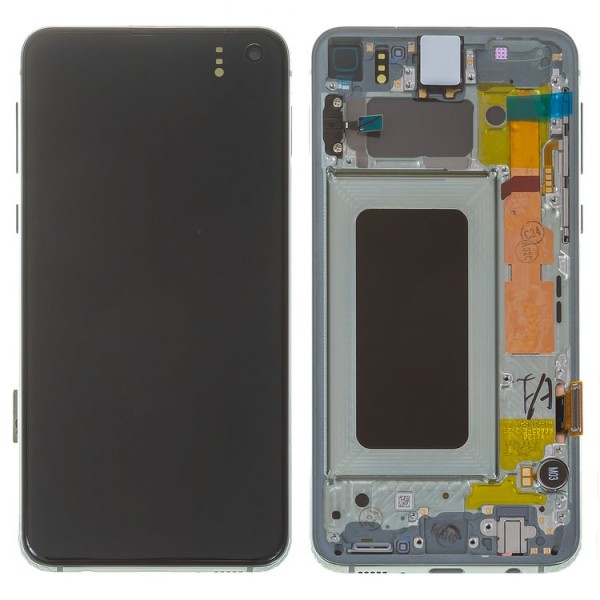 Samsung Galaxy S10e SM-G970 LCD Ekran Dokunmatik Servis Orjinali Yeşil