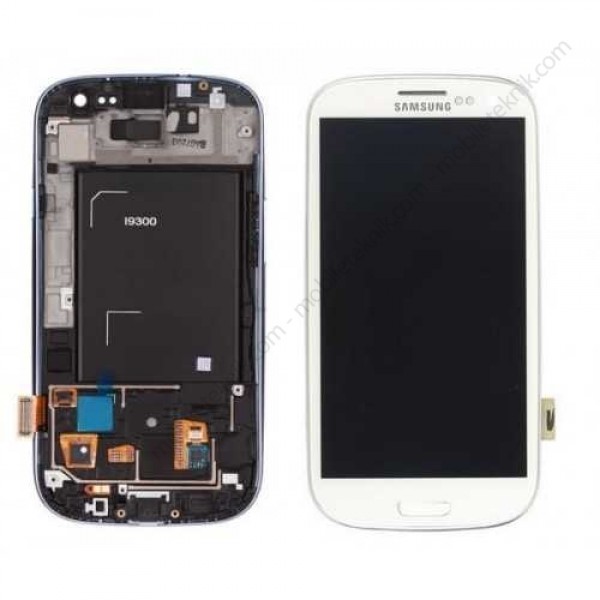 Samsung Galaxy S3 LCD Ekran + Dokunmatik Panel Beyaz