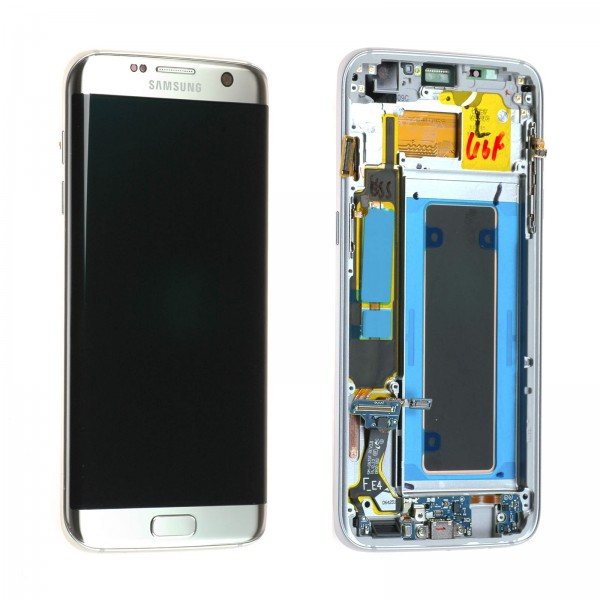 Samsung Galaxy S7 edge SM-G935 LCD Ekran Dokunmatik Servis Orjinali Silver
