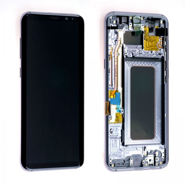 Samsung Galaxy S8 Plus SM-G955 LCD Ekran Dokunmatik Servis Orjinali Orkide Gri