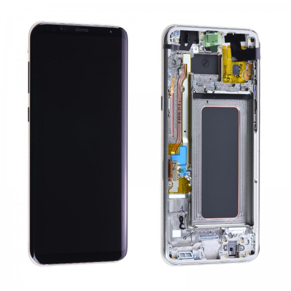 Samsung Galaxy S8 Plus SM-G955 LCD Ekran Dokunmatik Servis Orjinali Silver