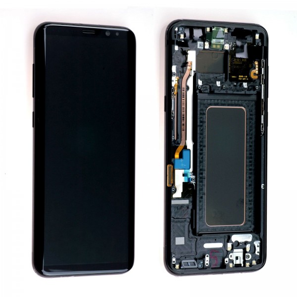 Samsung Galaxy S8 Plus SM-G955 LCD Ekran Dokunmatik Servis Orjinali Siyah