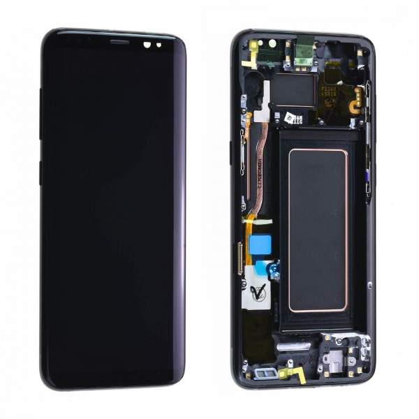 Samsung Galaxy S8 SM-G950 LCD Ekran Dokunmatik Servis Orjinali Siyah