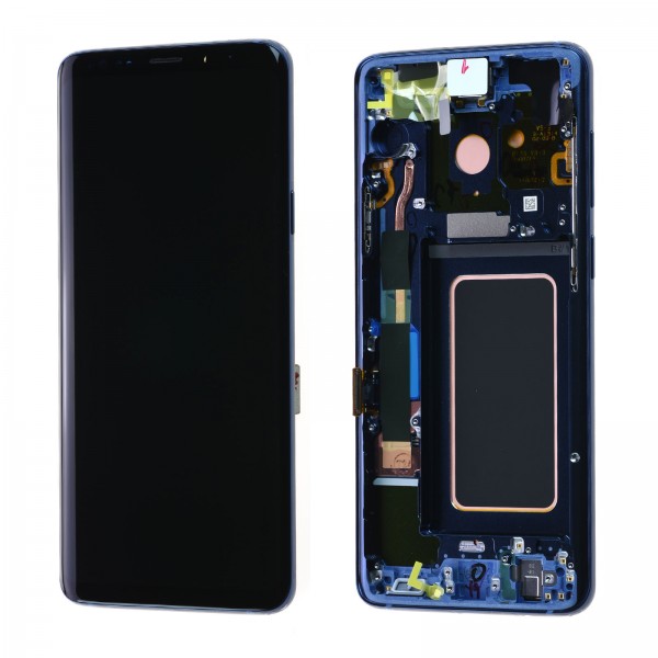 Samsung Galaxy S9 Plus SM-G965 LCD Ekran Dokunmatik Servis Orjinali Mavi