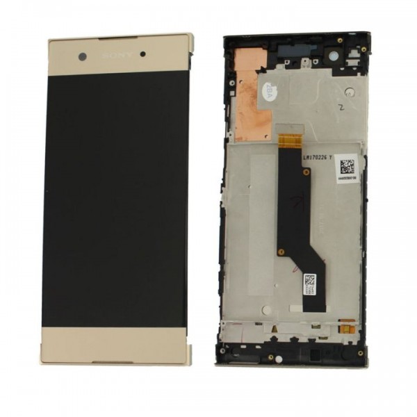 Sony Xperia Xa1 LCD Ekran Dokunmatik Panel Çıtalı Altın / Gold