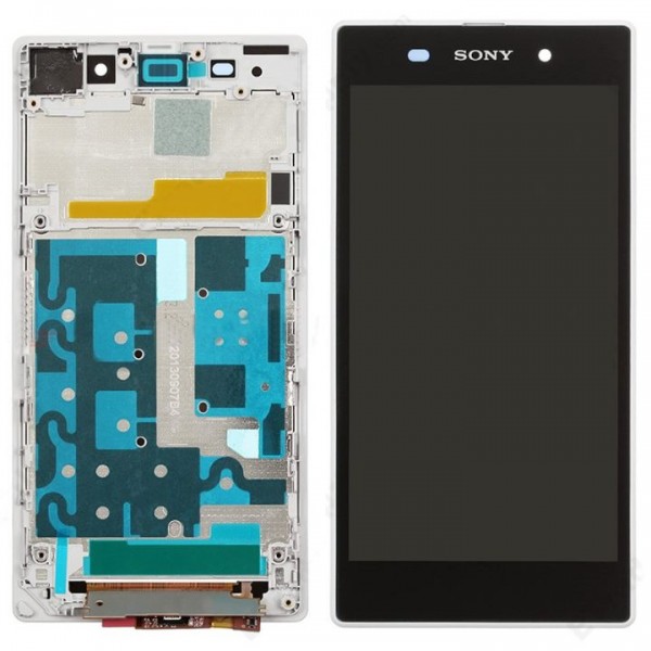 Sony Xperia Z1 LCD Ekran Dokunmatik Panel Çıtalı Beyaz