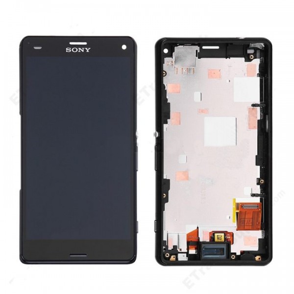 Sony Xperia Z3 Compact / Mini LCD Ekran Dokunmatk Panel Çıtalı Siyah