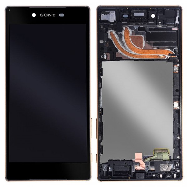 Sony Xperia Z5 Premium Çift Hat  LCD Ekran Dokunmatik Panel Çıtalı Gold