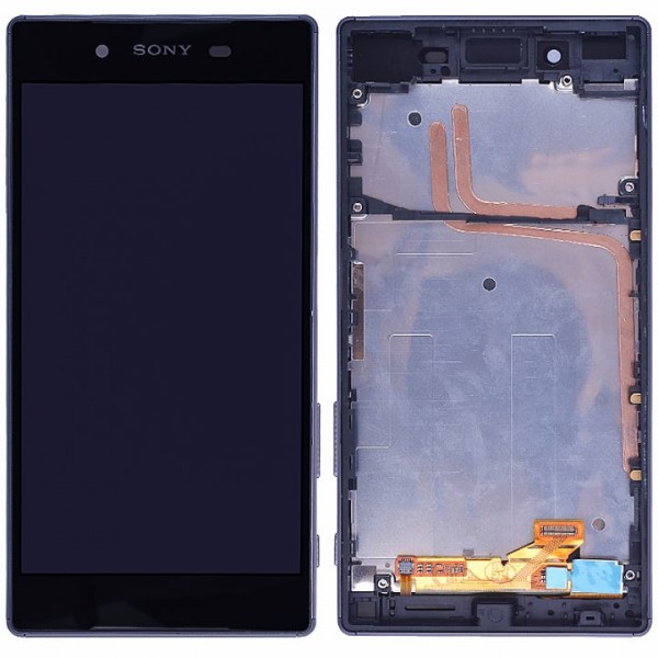 Sony Xperia Z5 Çift Hat LCD Ekran Dokunmatik Panel Çıtalı Siyah