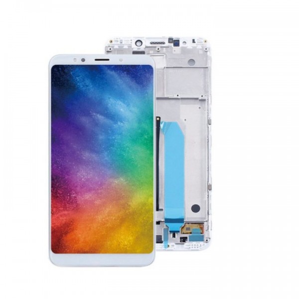 Xiaomi Mi 5s Plus LCD Ekran Dokunmatik Panel Çıtalı Servis Beyaz