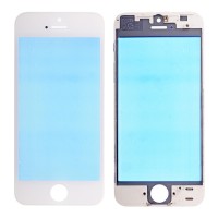 Apple iPhone 5 Ocalı Çıtalı Cam Beyaz